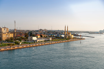 Obraz premium Suez Kanal, Ägypten.