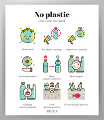 No plastic icons LineColor pack