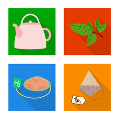 Vector illustration of product and organic icon. Collection of product and floral stock vector illustration.