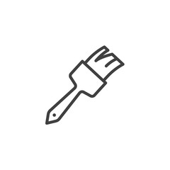 Paint Brush line icon. linear style sign for mobile concept and web design. Home repair tool outline vector icon. Symbol, logo illustration. Vector graphics