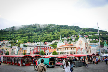 Markets in Bergen, Norway.