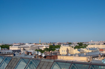 roofs of houses in St. Petersburg