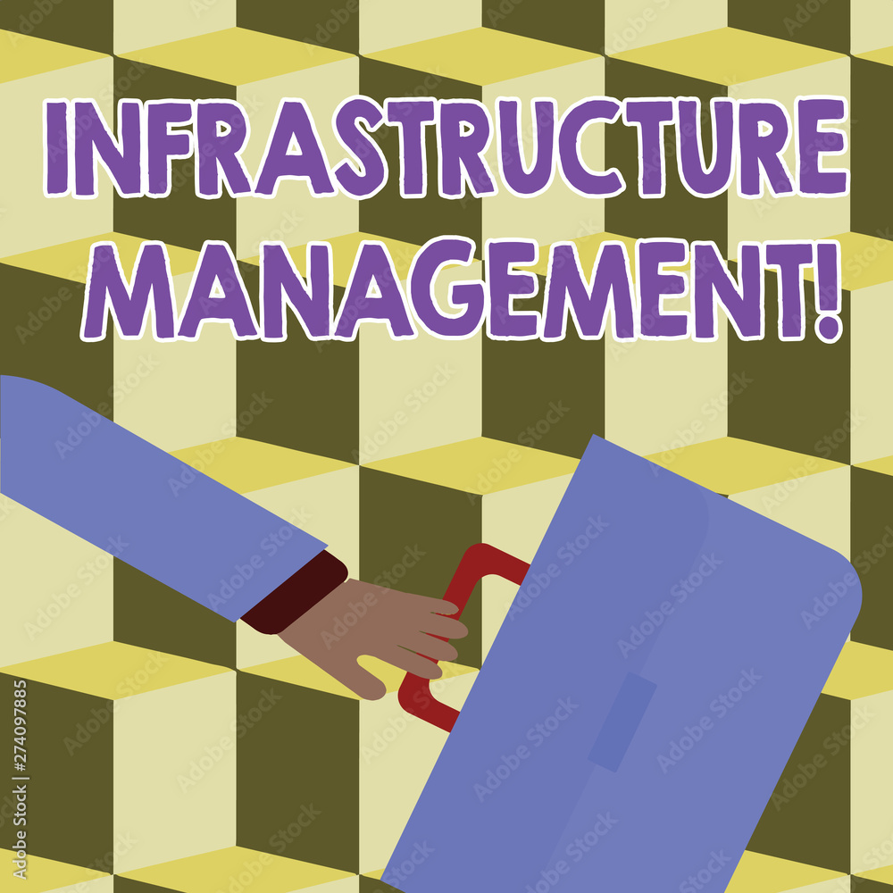 Poster conceptual hand writing showing infrastructure analysisagement. concept meaning basic physical and o