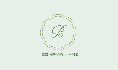 Obraz premium Magnificent brand with calligraphy letter. Branding styles of classic style. Vector illustration.