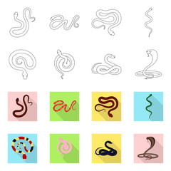 Vector illustration of mammal and danger sign. Collection of mammal and medicine vector icon for stock.