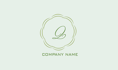 Magnificent brand with calligraphy letter. Branding styles of classic style. Vector illustration.