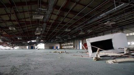 Dismantling Destruction factory rubble Breaking 