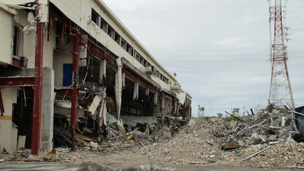 Dismantling Destruction factory rubble Breaking 