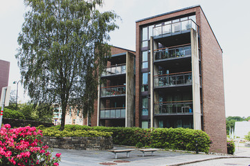 Modern Brick Building