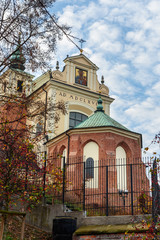 Fototapeta na wymiar View of St. Anne's Church in Warsaw. Poland