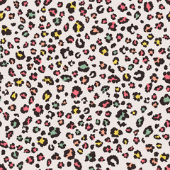 Leopard pattern design. vector seamless background