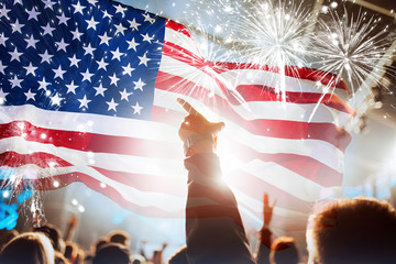 Independence day, 4th of July concept.