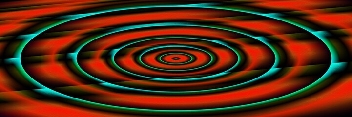 Digital Art, panoramic abstract three-dimensional objects with soft lighting, Germany