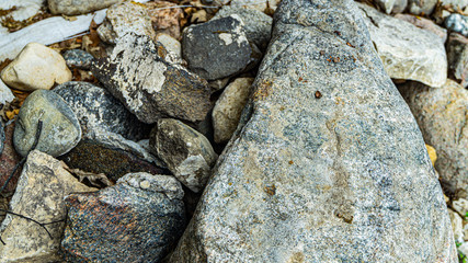 Background of stones, rocks, pebbles