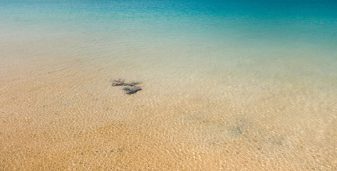 Hidden bay beach Egypt, Red Sea.