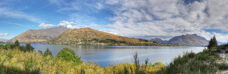 Panaroma view at Queenstown, New Zealand