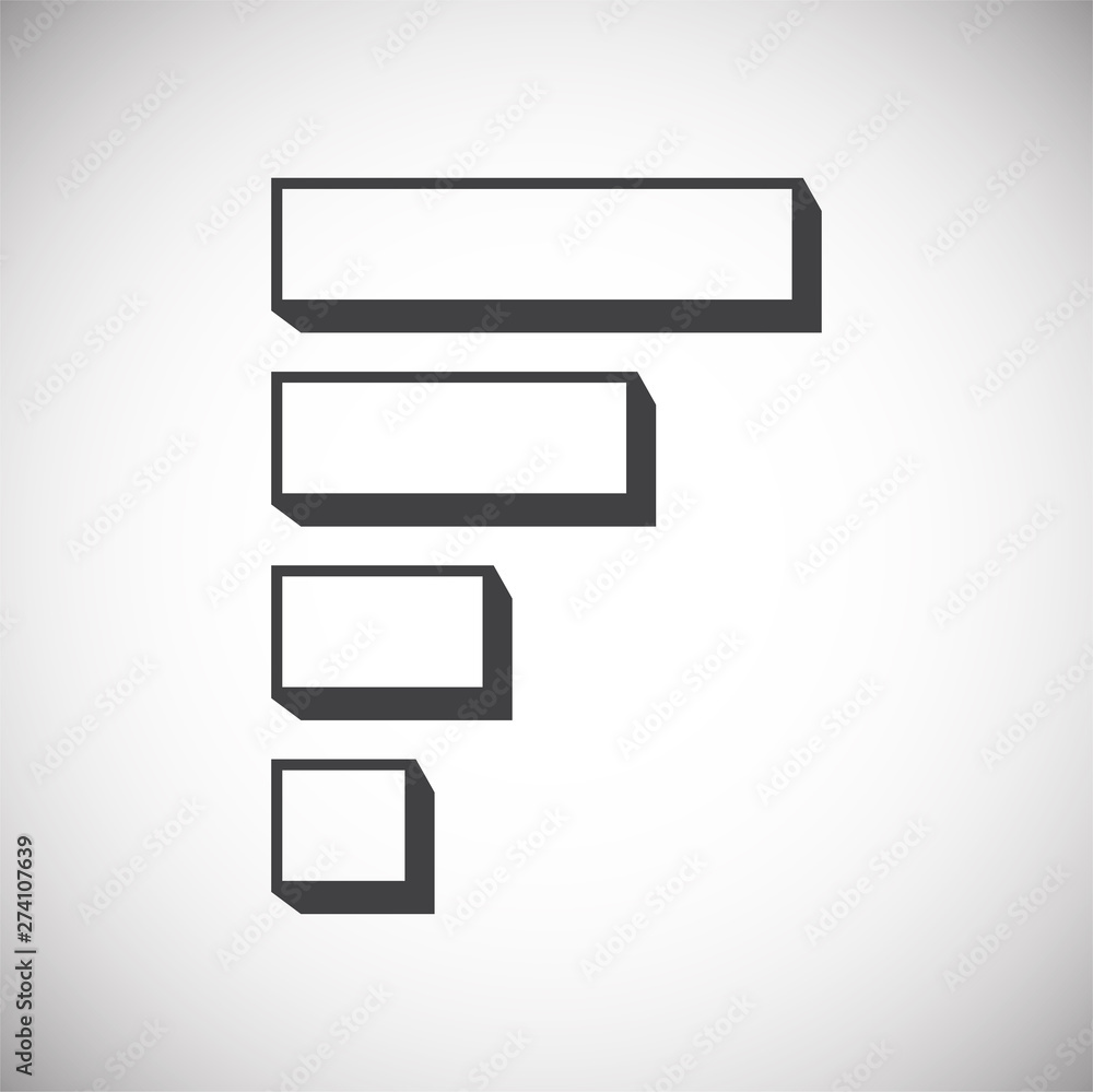 Poster up grow chart icon on background for graphic and web design. simple illustration. internet concept s