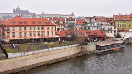 Fototapeta na wymiar historic building in Prague,capital city of Czech republic