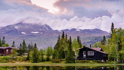 Gaustatoppen, Rjukan, Góry Skandynawskie, Telemark, 1883 m n.p.m, Norwegia, Norway, Norge, Gausta, Tuddal, Tinn, Stavsro, szczyt, płaskowyż, park narodowy, moutain, fjell, Skandynawia, Scandinavia