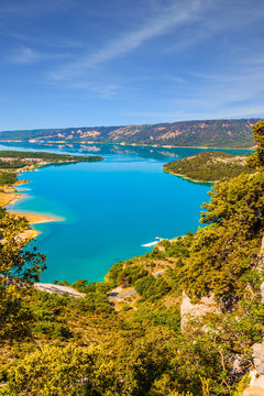 The river flow in Verdon Canyon
