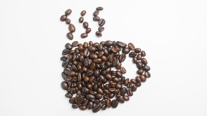 coffee bean isolate on white background