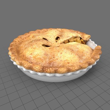 Baked apple pie 1