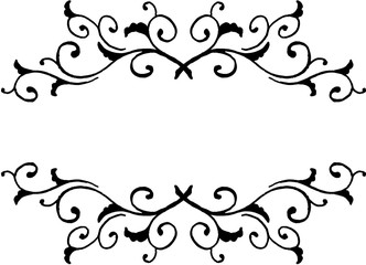 Vintage Style Page Decorative Scrolls