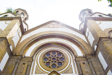 Novi Sad / Serbia - 04 06 2019 - Synagogue Novi Sad. Novi Sad Synagogue is one of many cultural institutions in Novi Sad, Serbia, in the capital of Serbian the province of Vojvodina.