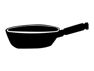 silhouette of frying pan