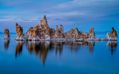 Magic sunset on Mono lake in California, USA