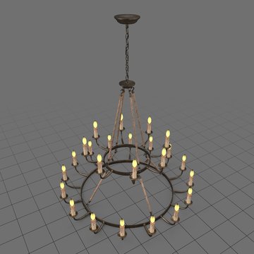 Classic illuminated chandelier