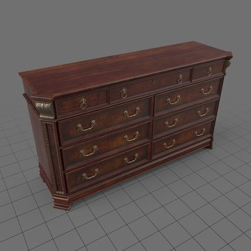 Classic wooden dresser