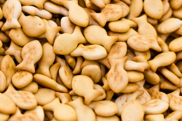 small cookies in the form of fishes