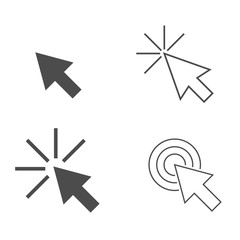 Arrow click icons