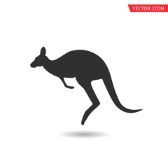 Fototapeta premium Kangaroo vector icon