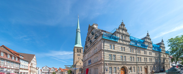 market Church (Marktkirche) St. Nicolai church (St. Nicolai Kirche) and Wedding House...