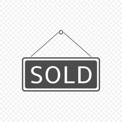 Sold Hanging sign