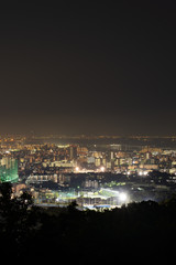 Naklejka premium City Landscape in Osaka 港区周辺風景