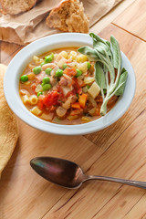 Italian Sausage Minestrone Soup