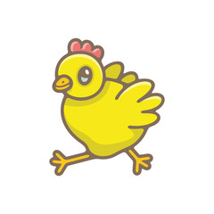 Chick. isolated on white background