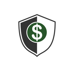 Money security related icon on background for graphic and web design. Simple illustration. Internet concept symbol for website button or mobile app.