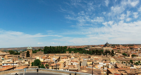 panorama of the old city of Toledo