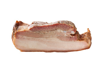 Baked pork meats with layers of fat