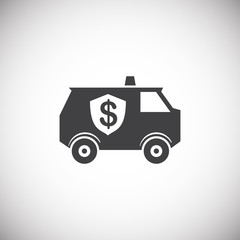 Money security related icon on background for graphic and web design. Simple illustration. Internet concept symbol for website button or mobile app.
