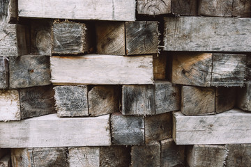 Wooden blocks background. Wood Texture, Ecological Background.