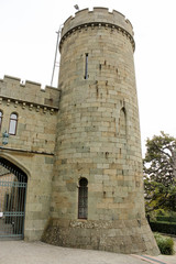 Fototapeta na wymiar Corner round tower.