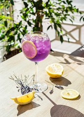 summer cocktails on the table