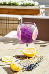 summer cocktails on the table