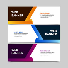 abstract vector banners.modern template design for web