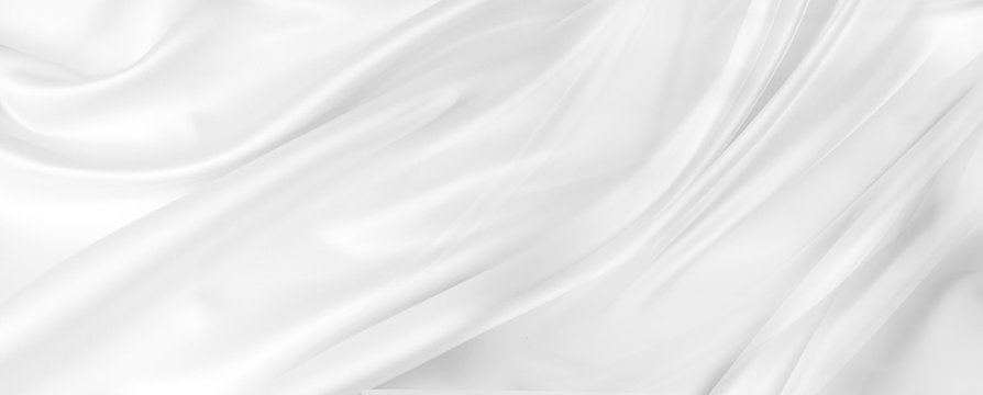 White silk fabric lines texture background